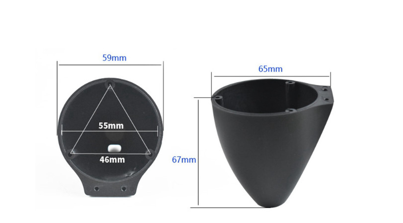 Tweeter Pods for Midrange & Tweeter Plastic 2-Way Speaker Bracket Mount Housing