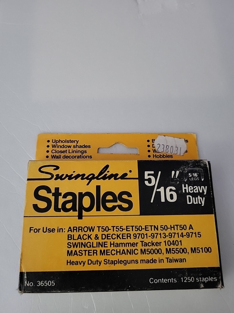 Swingline Staples 5/16" Heavy Duty Partial Box