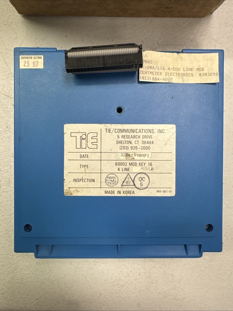 TIE/Nitsuko Mod Key 16 • 60002 4-Line CO Module - ECS