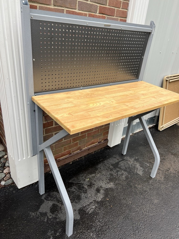 folding work bench table 46”x19” tabletop see details