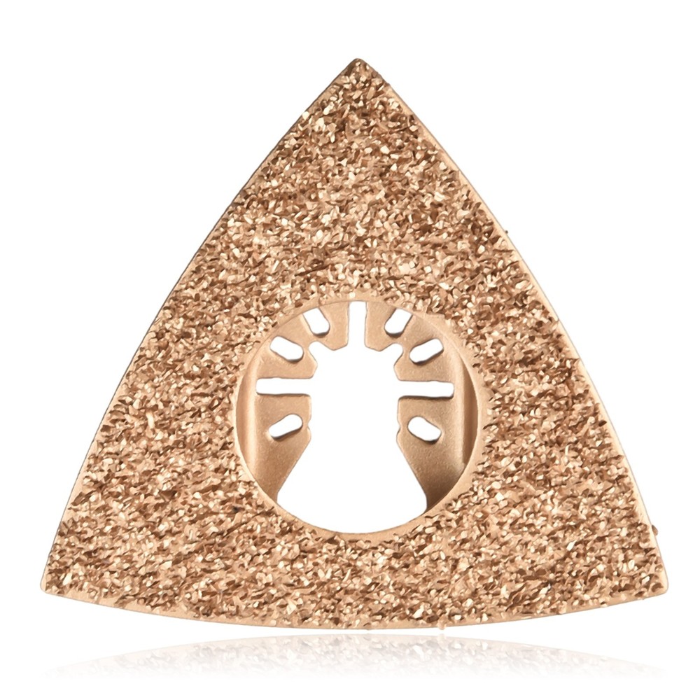 Oscillating Multitool Triangular Carbide Grit Rasp Blade Grout.Removal