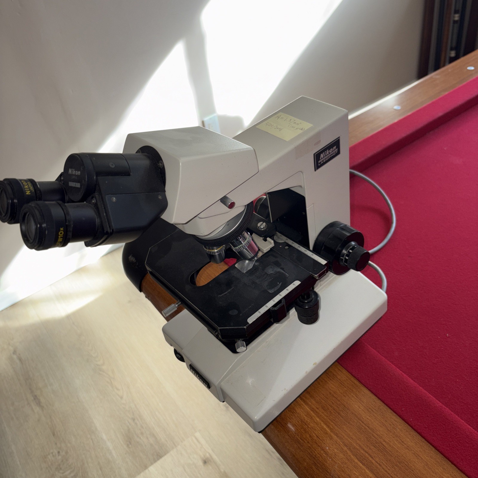 Nikon Labophot-2 Binocular Microscope With 3 Objectives Japan