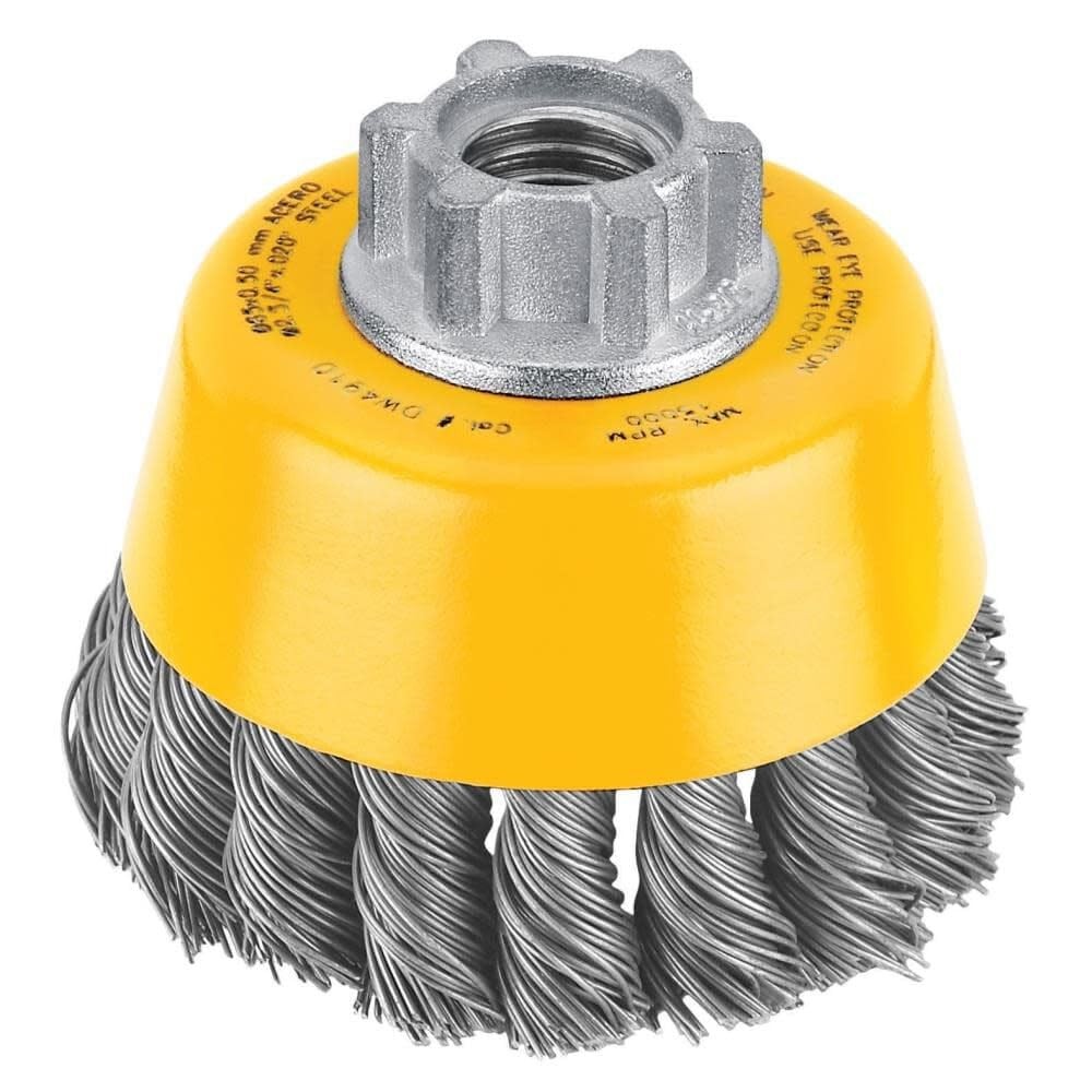 DEWALT DW WIRE CUP KNTD 3"