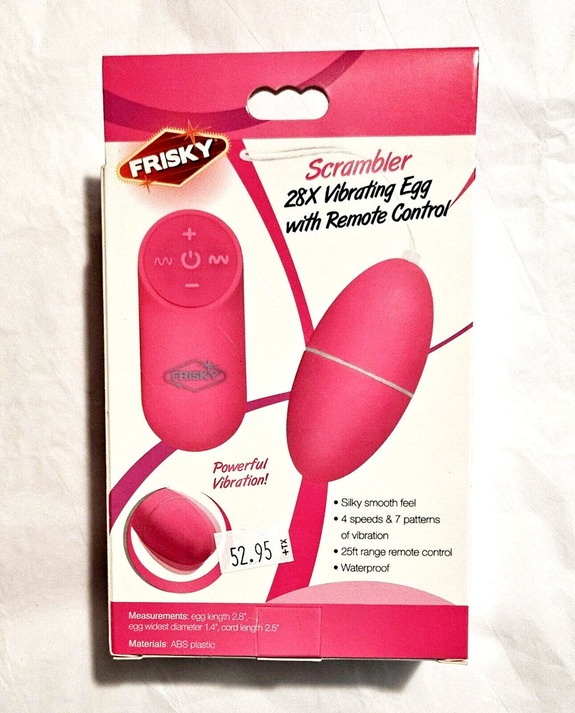 Frisky Scrambler 28X Vibrating Egg W/Remote Control 25' Range