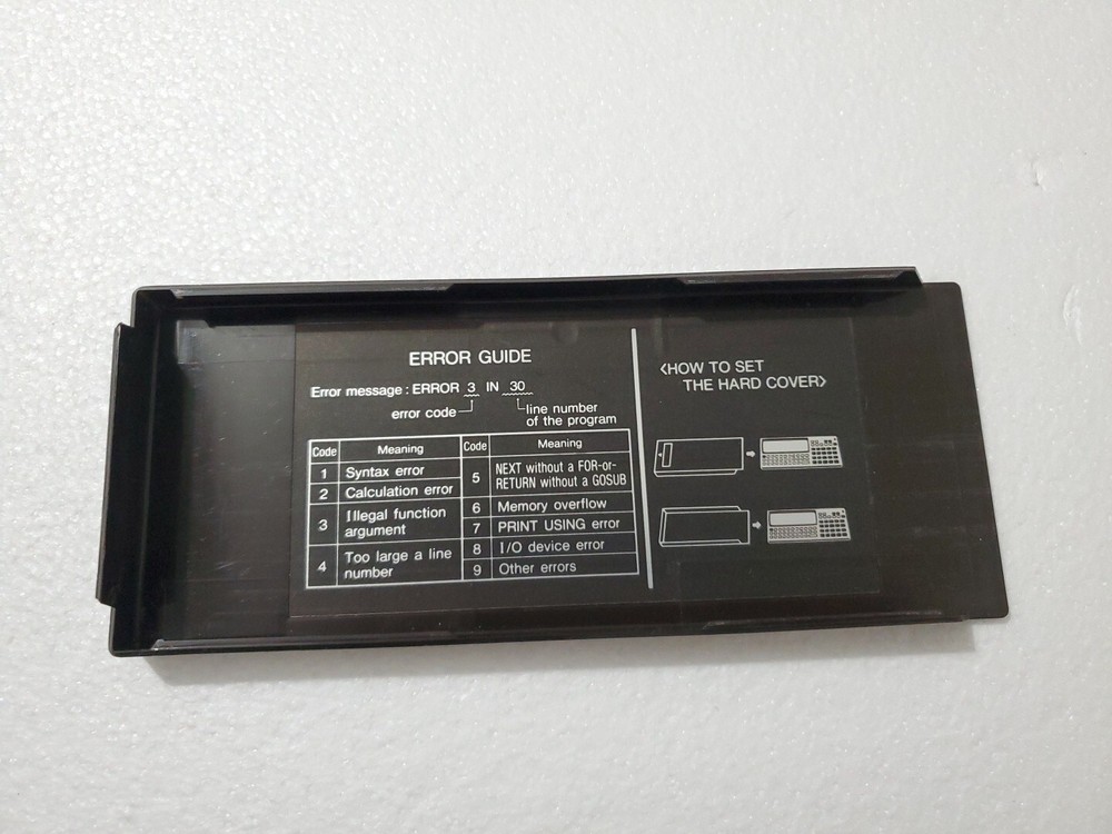 Cover ONLY for Sharp PC-1360 Calculator