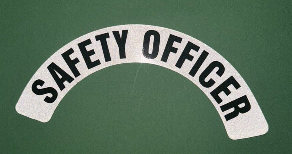FIREFIGHTER HELMET DECALS CRESCENT (SAFETY OFFICER)