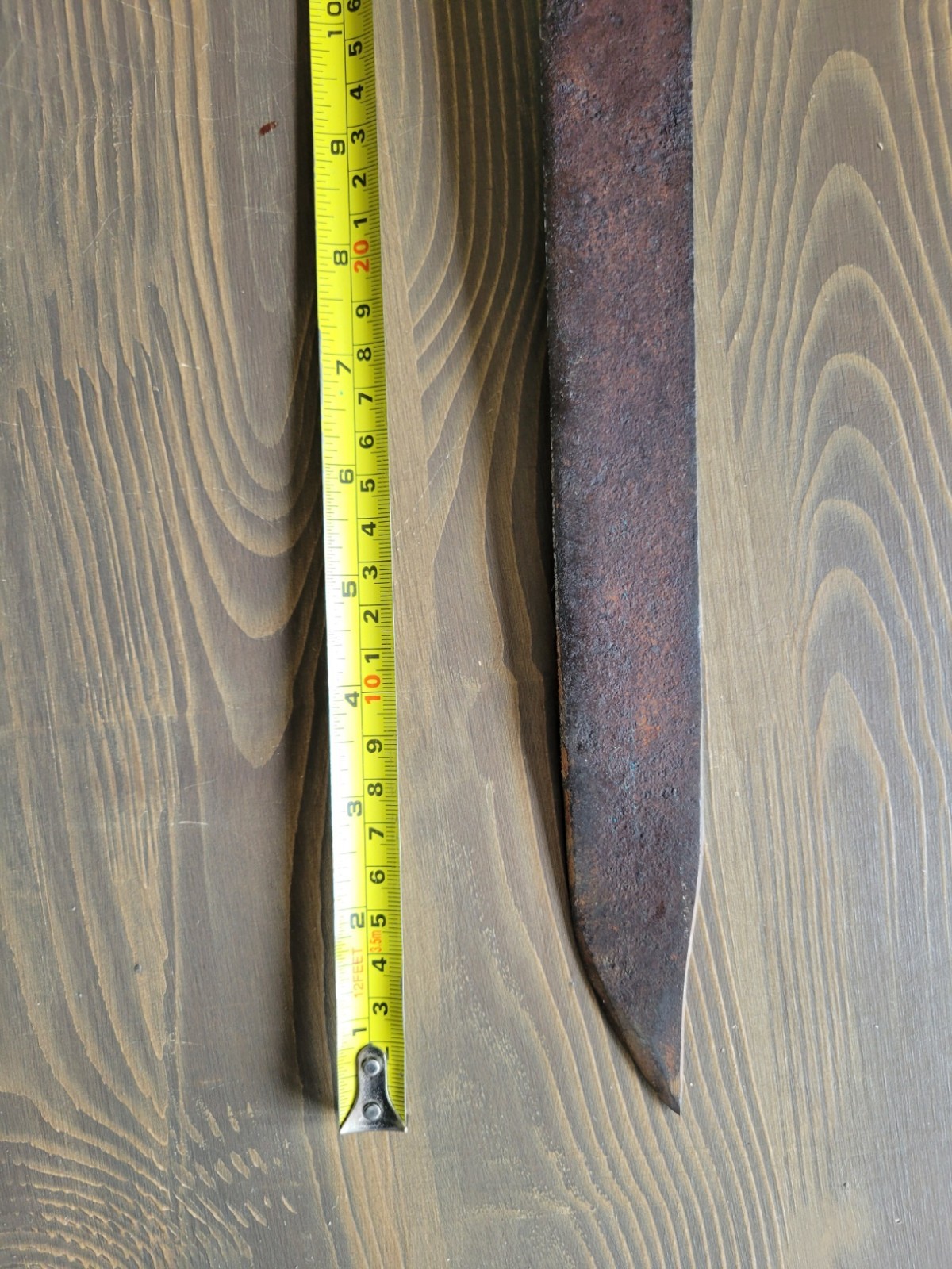 German All-Steel Short Sword Bowie Knife Used Free Shipping