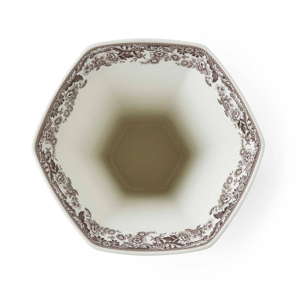 Spode Woodland Woodland Hexagonal Vase, Hunting Dogs-----5836-----