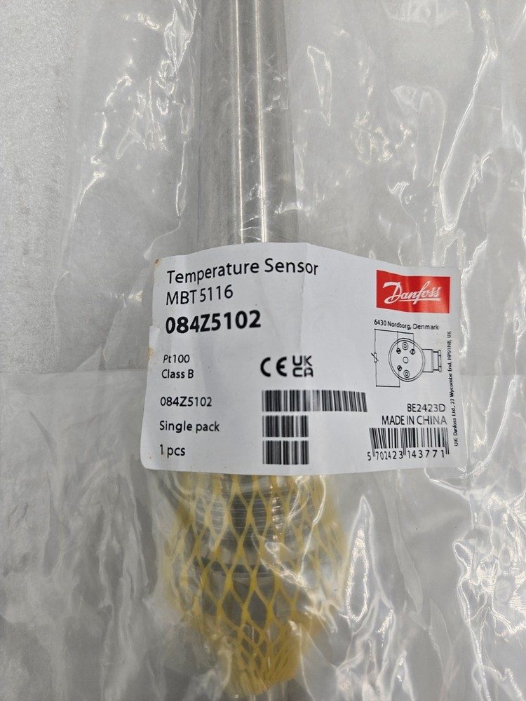 DANFOSS MBT5116 TEMPERATURE SENSOR 084Z5102 Pt100 Class B [FAST SHIPPING