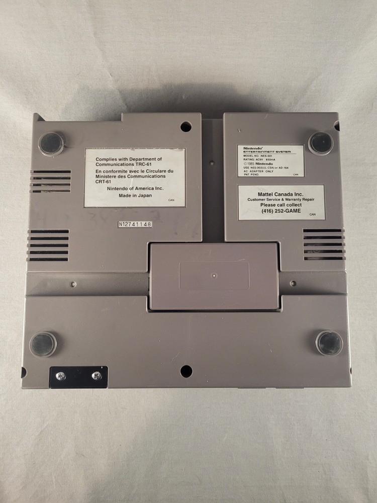 Nintendo NES Console - NES-001 - Cords & Controller - Tested - Pins Cleaned!