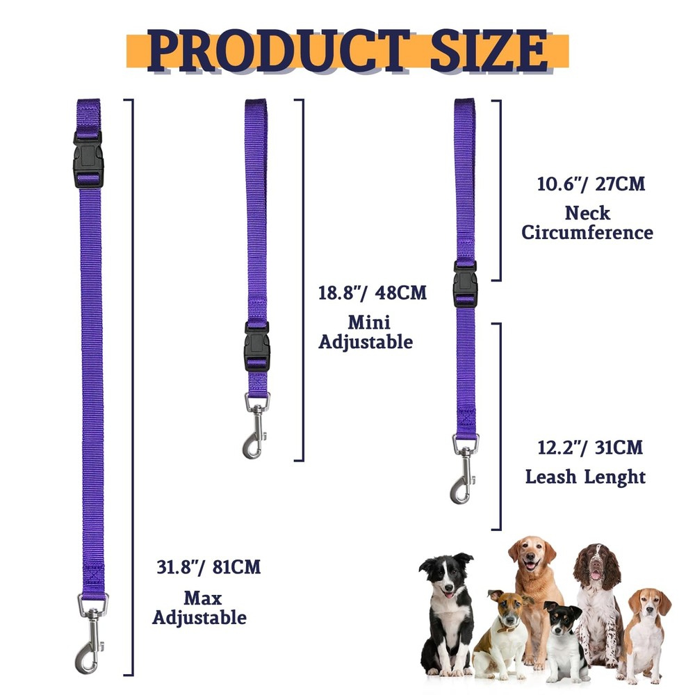 Pet Dog Grooming Loops,2 Pack Adjustable Nylon Restraint Noose Loop, Grooming...