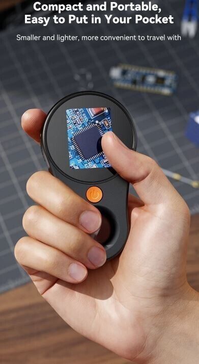 500X Digital Microscope 1080P 2.0inch Video Coin Microscop with Magnifying Glass