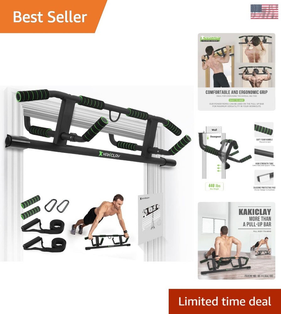 Patented Multi-Grip Pull Up Bar for Adults - Versatile Home Workout Equipment