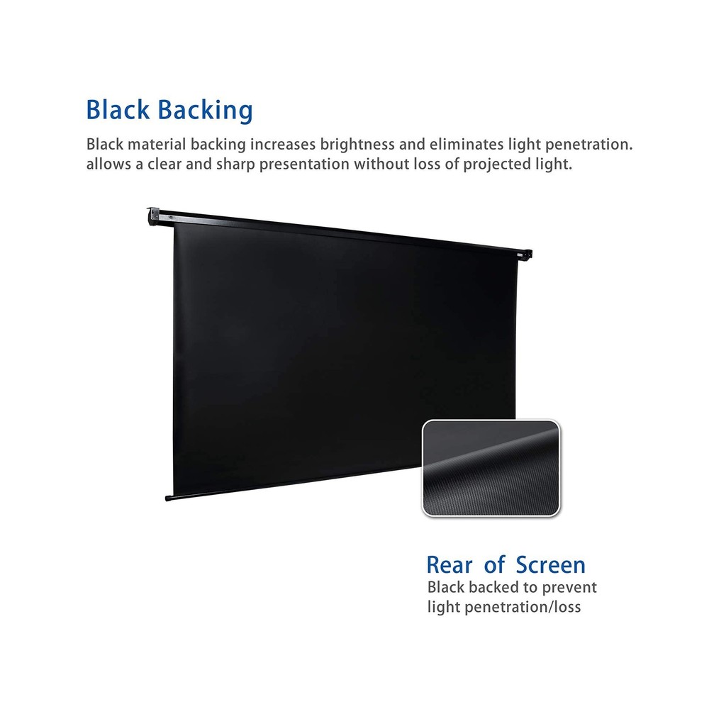 120" Motorized Projector Screen Electric Diagonal Automatic Projection 4:3 HD...