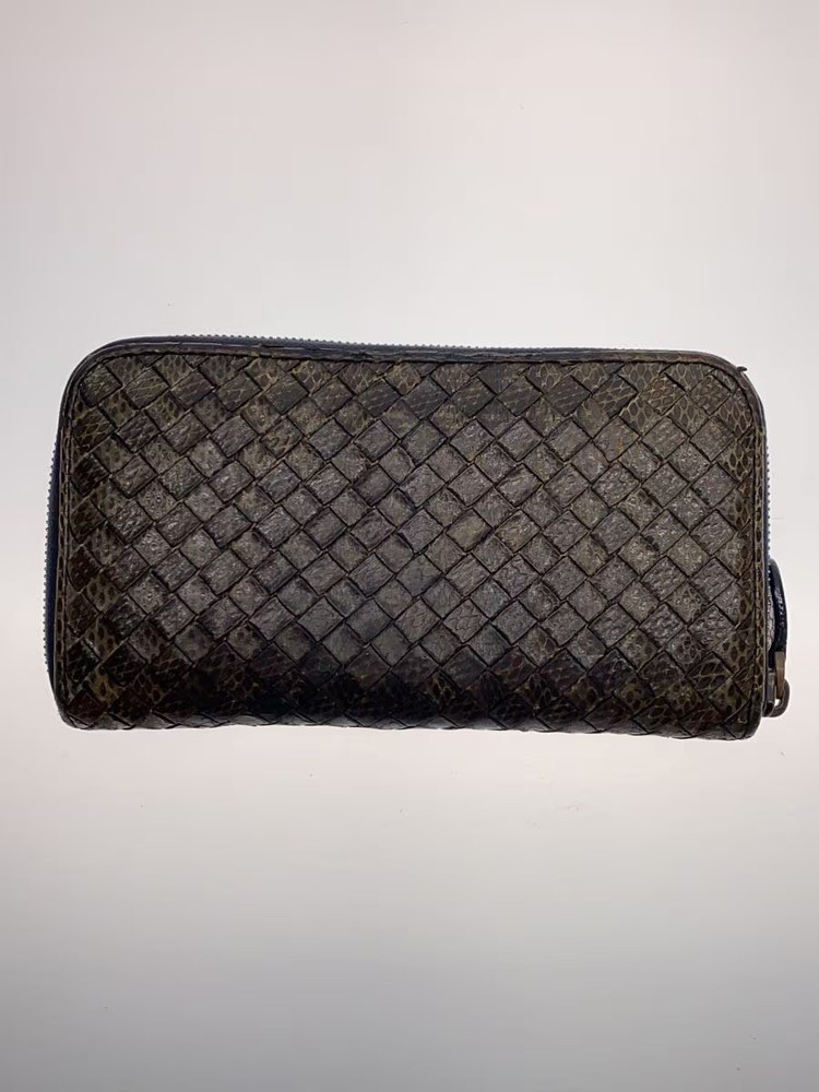 BOTTEGA VENETA Long Wallet Brown Patterned Men's