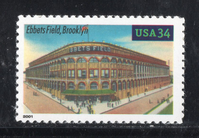 3510 * EBBETS FIELD, BROOKLYN  ** U.S. Postage Stamp  MNH