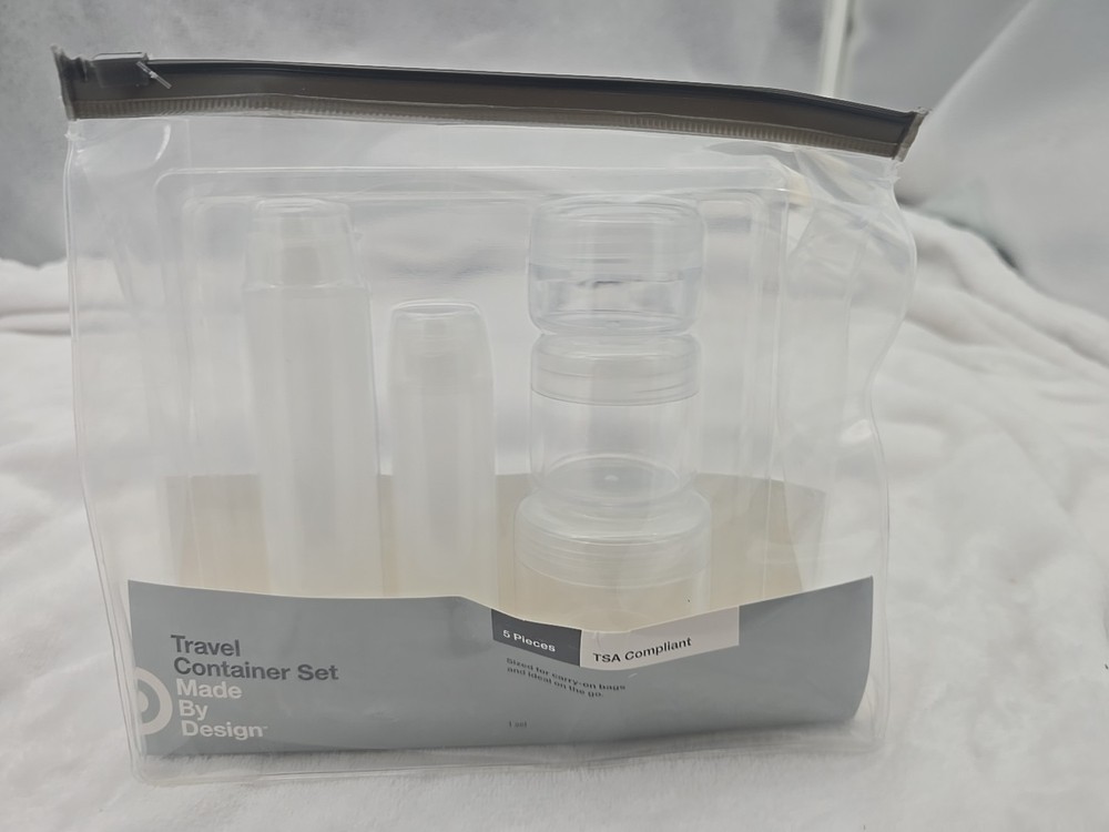 Travel Container Set, Made By Design,  5 pc TSA Complaint