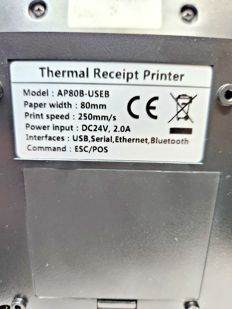 Thermal Receipt Printer With Bluetooth BAP80B-USEB