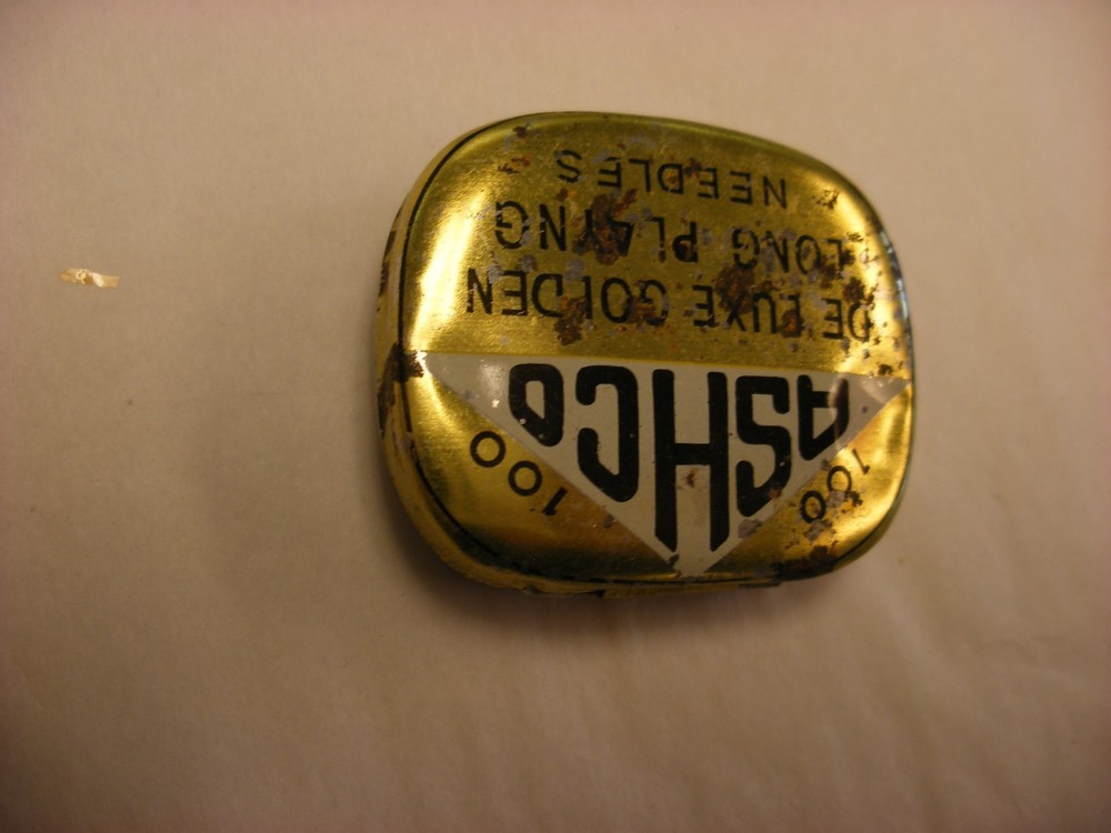 Phonograph Gramophone Needle Tin - Ashco