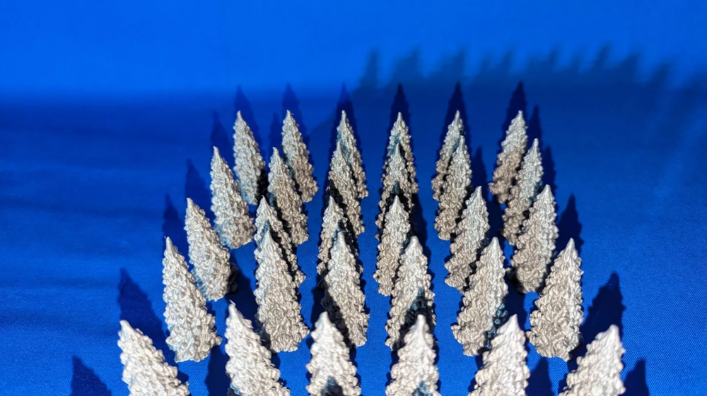 45 Tree Scatter Terrain Bundle for War Gaming Scenery 3d printed - Grey