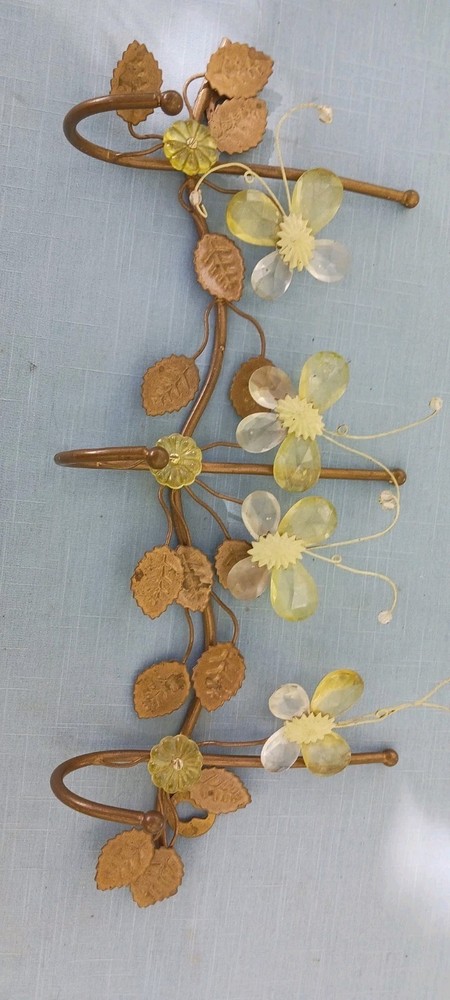 Wall Hook With Butterflies. 3 Hooks