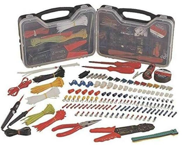 399pc Piece Multi-Use Electrical Repair Kit Hand Sets W/Case