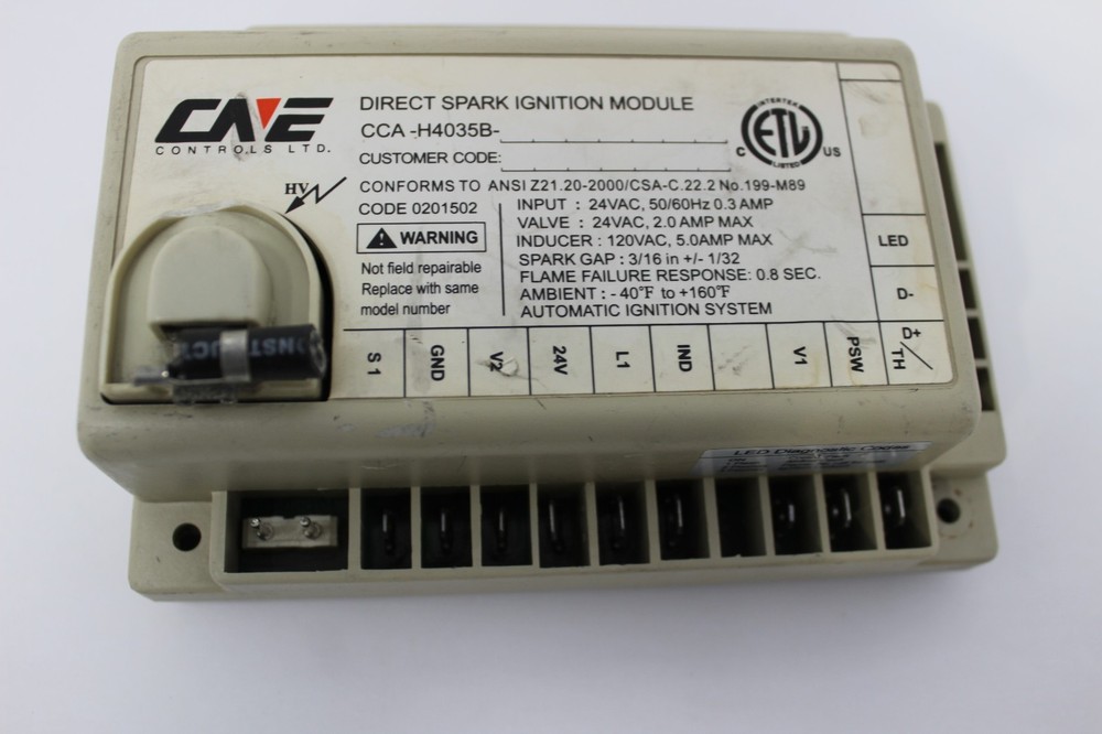 CNE CONTROLS CC-H4035B Direct Spark Ignition Module