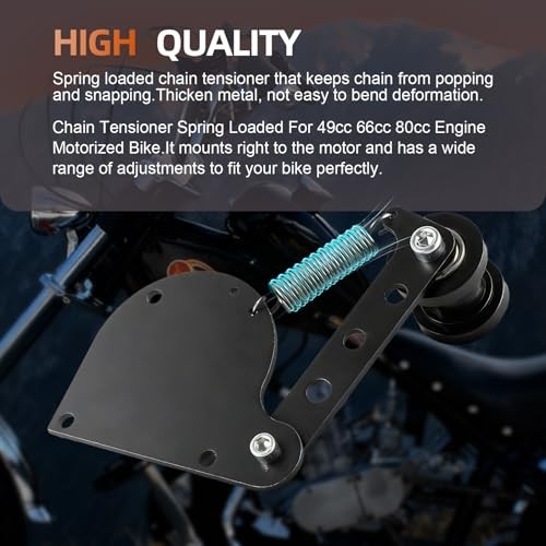 Spring Loaded Chain Tensioner for 49cc 66cc 80cc 2 Stroke Engine Motorized