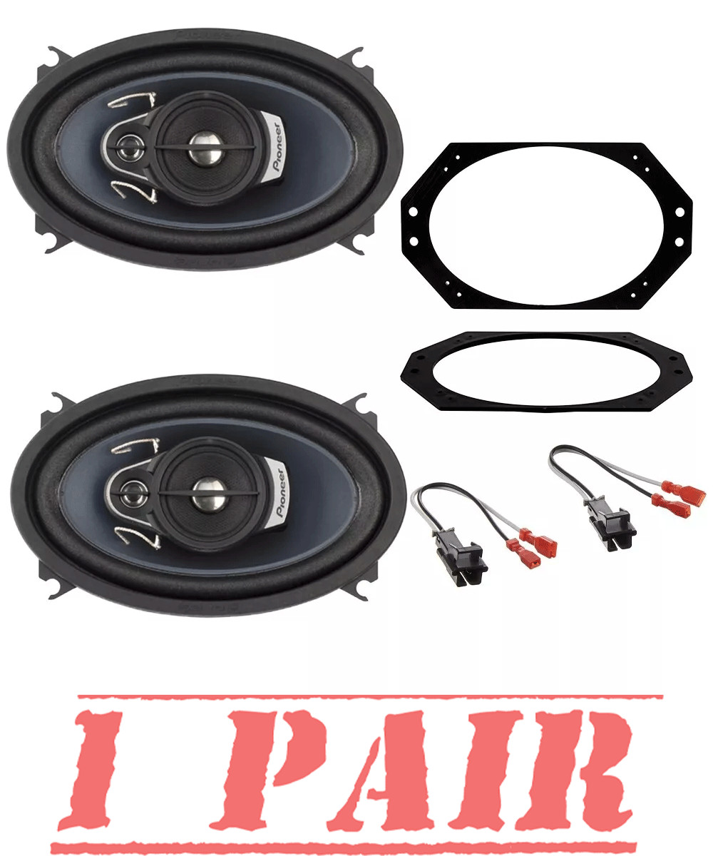Pioneer 200W | 4"x6"  | Dash Speakers & kit | for 1997-2006 Jeep Wrangler