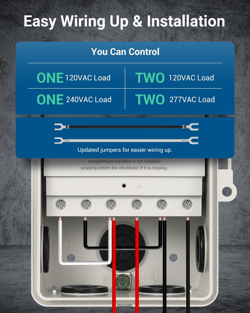 DEWENWILS Pool Pump Timer, Outdoor Digital Timer Box Heavy Duty 7-Day Programmab