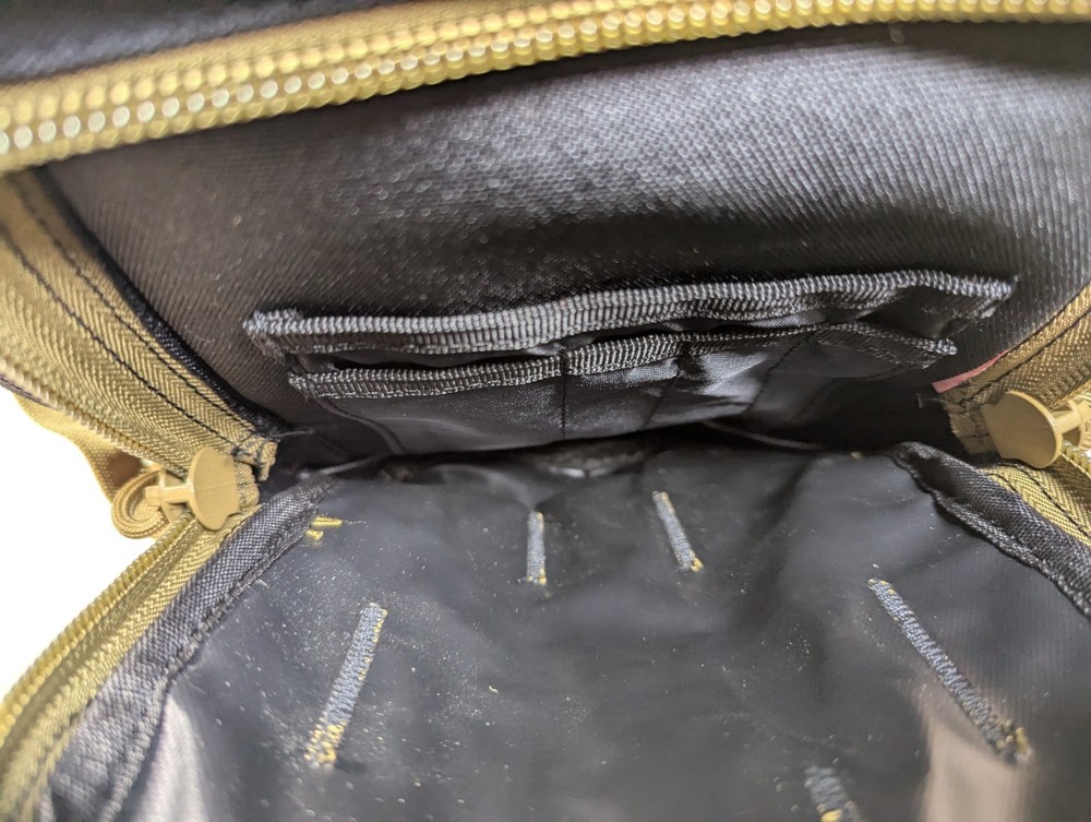 Gurkha Cigars Tactical Backpack Black/Tan Multiple Pockets EUC