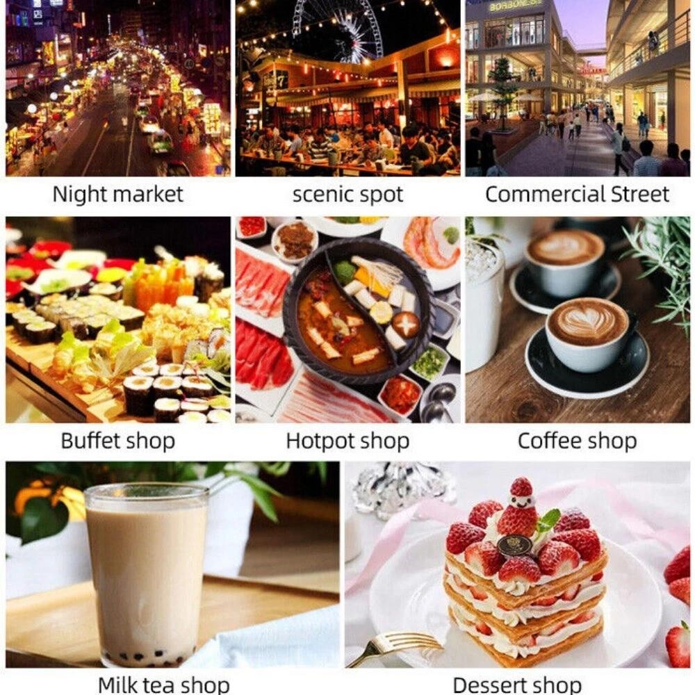 4Barrels Snowflake Ice Machine SnowCone Maker AirCooling System SmartTouchScreen