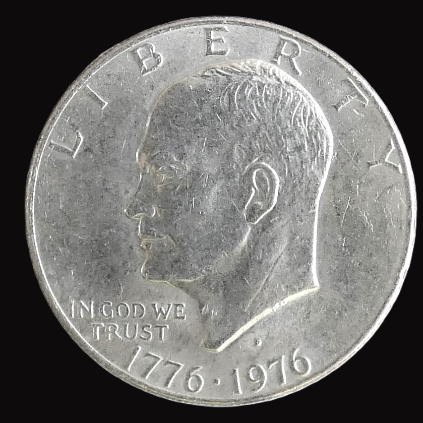 1776-1976 D Eisenhower Dollar - ABOUT UNCIRCULATED