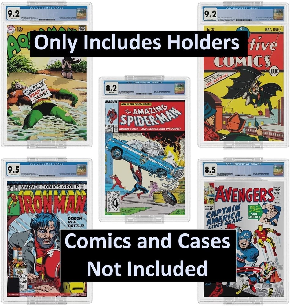 Comic Book Wall Display - 5 Pack Comic Book Display Shelf Slab Wall Mount Kit...