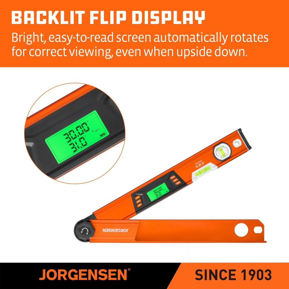 Digital Angle Finder, Multi Angle Finder Tool with Backlit LCD, Protractor Di...