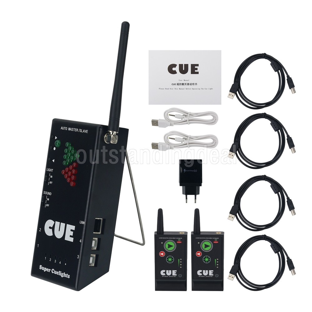 Super Cuelight Presenter Remote 1 Receiver + 2 Transmitters for PPT Presentation