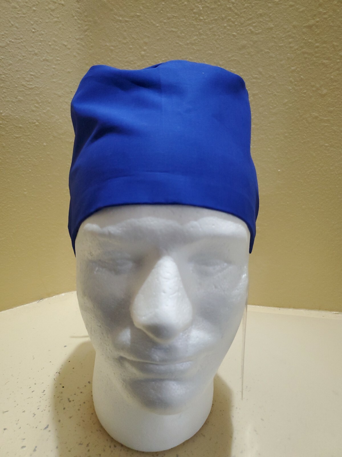 Solid Royal Blue Men's Skull/Chemo Surgical Scrub Hat/Cap Handmade