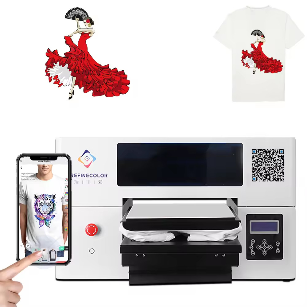 Refinecolor RF-TS2 DTG Printer Business Starter Bundle USA Tech Support