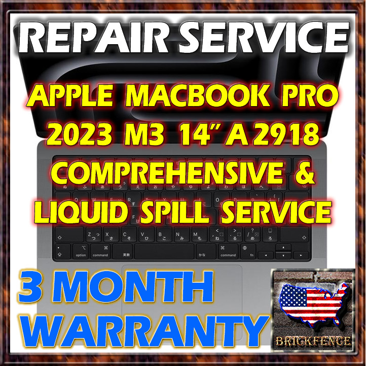 MACBOOK PRO 14 A2918 M3 2023 LAPTOP 820-02757-A LOGIC BOARD REPAIR &LIQUID SPILL