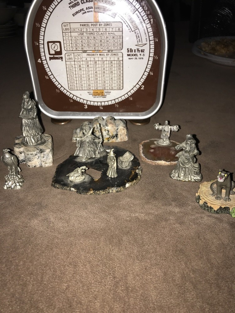 Metal Wizard Figurine