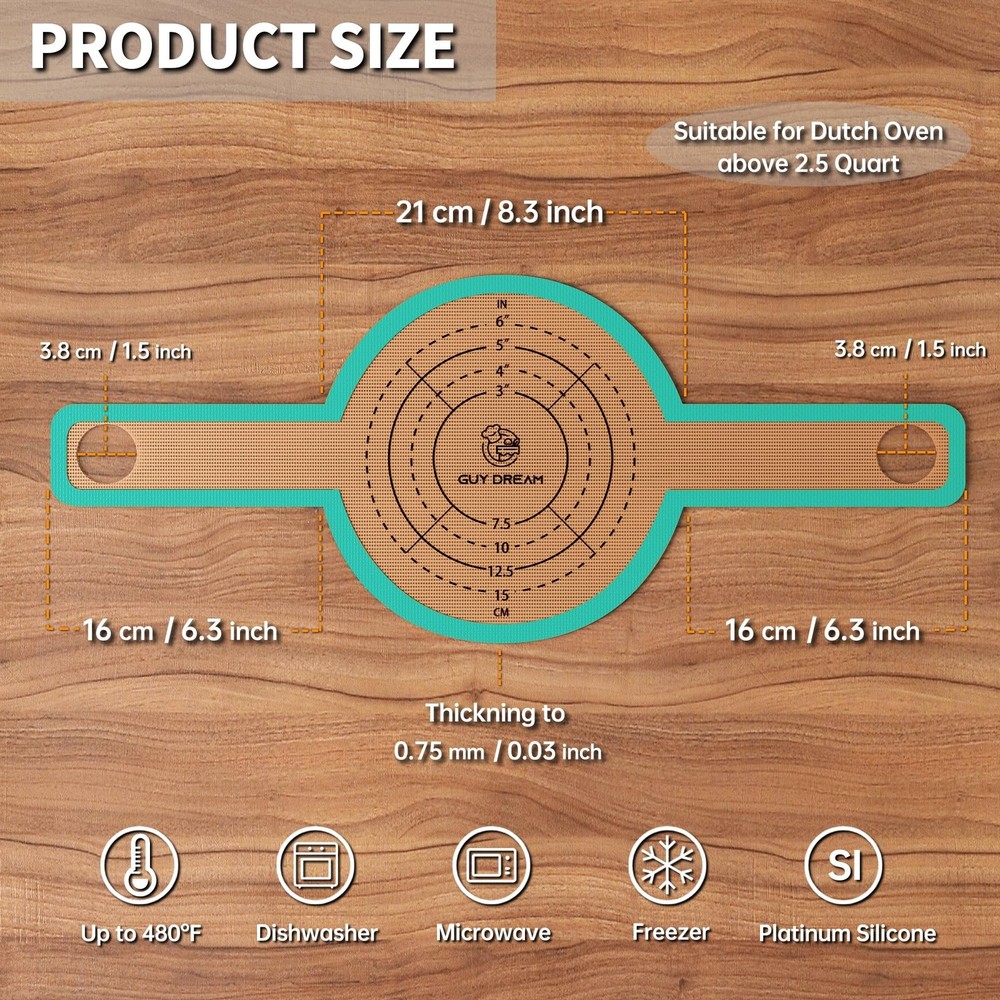 2 PCs Bread Sling - Specially Selected Platinum Silicone – Baking Mat for