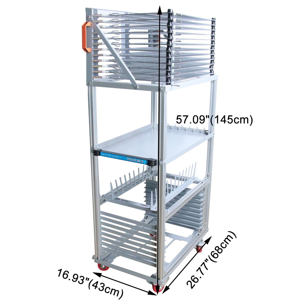 4-layer 5-in-1 Multi-functional Screen Printing Tool & Material Combination Rack
