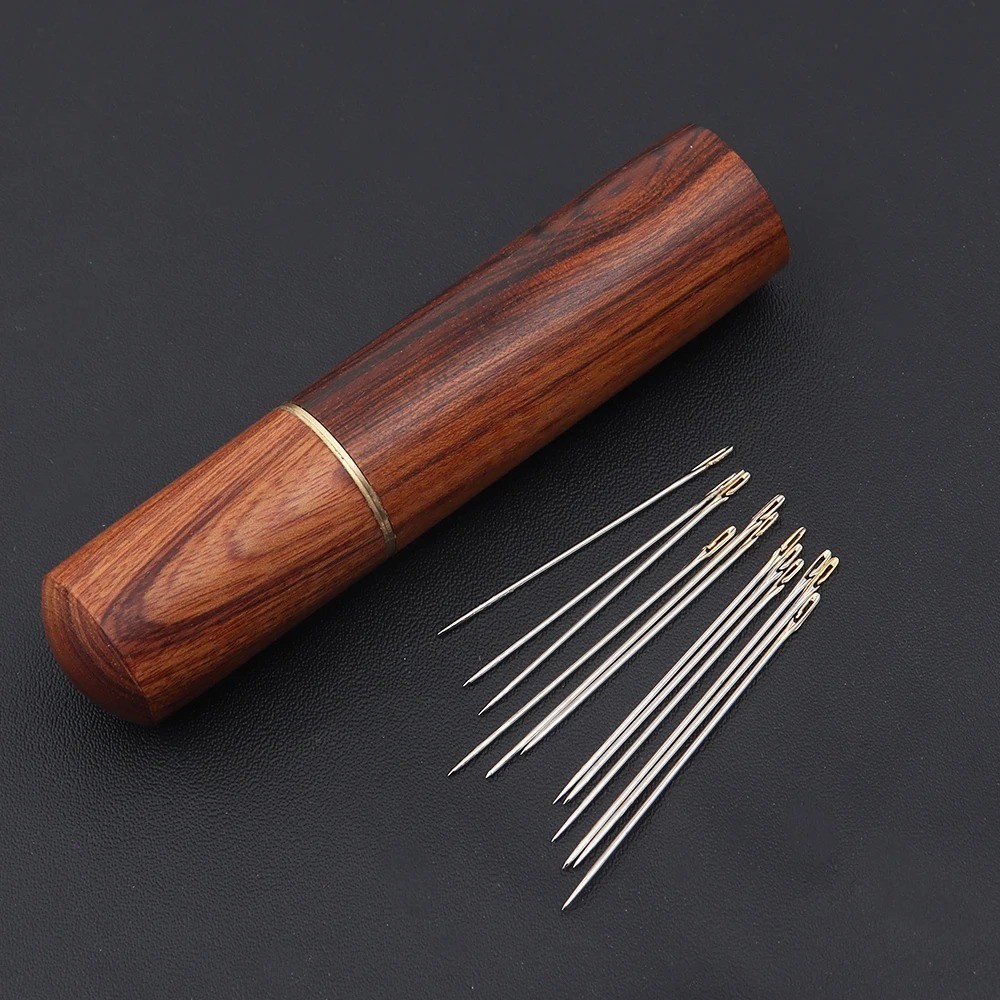 12pcs Hand Sewing Needles Set w/ Threader & Storage Box - NEW