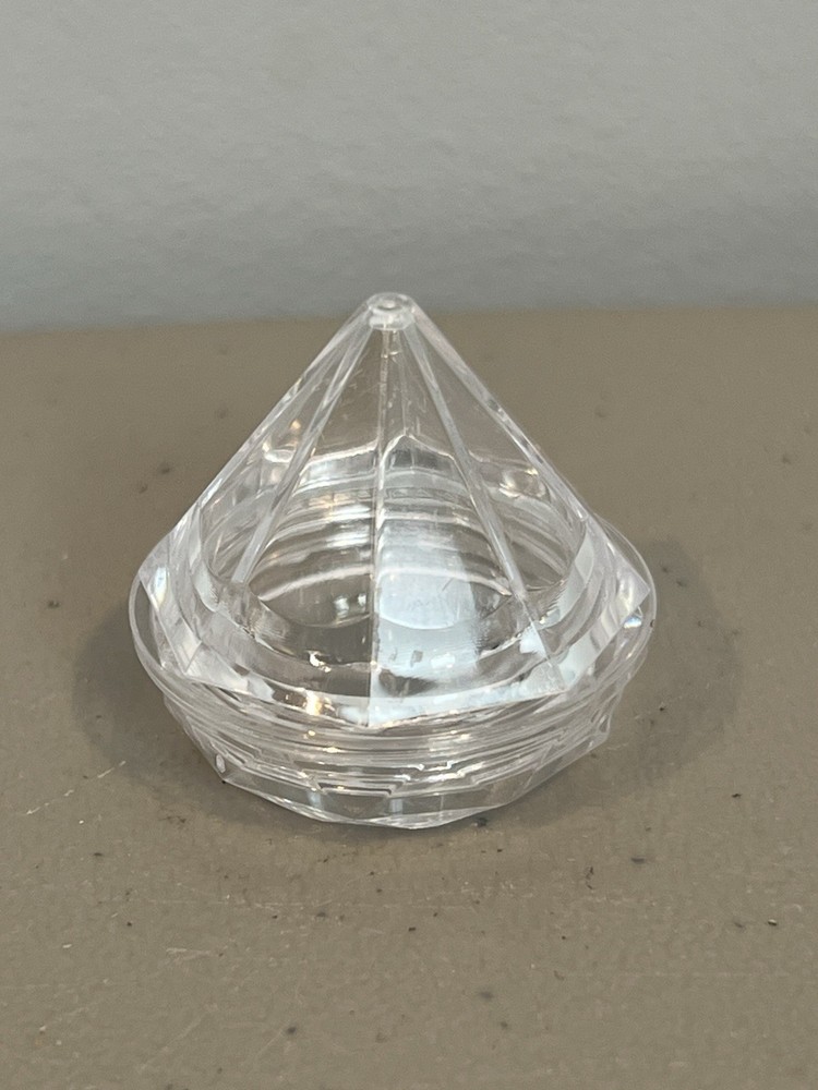 Hershey's Kiss Case Diamond Gem Shape Plastic 1.5"