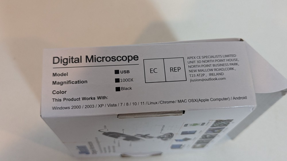 Juision Digital Microscope with Stand Great for Computer Tablet or Phone Small