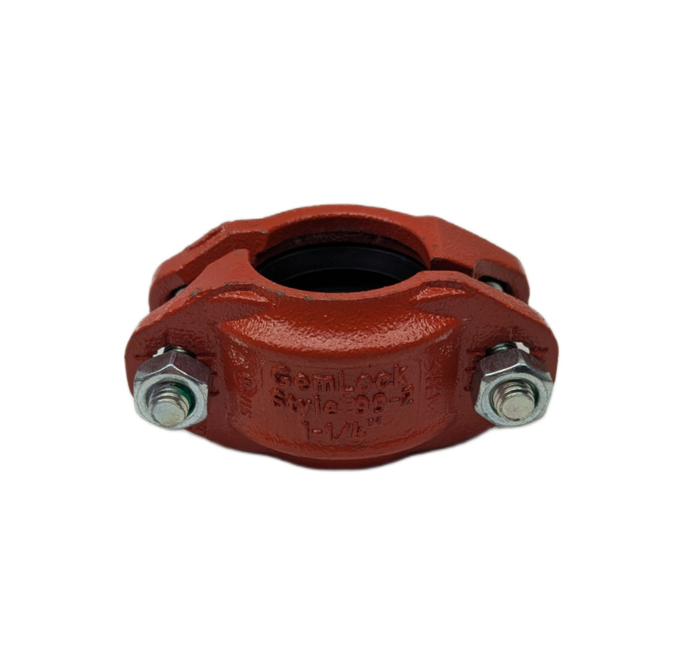 Gemlock Style 99-2 Two-Bolt Push-On Rigid Grooved Coupling 1-1/4