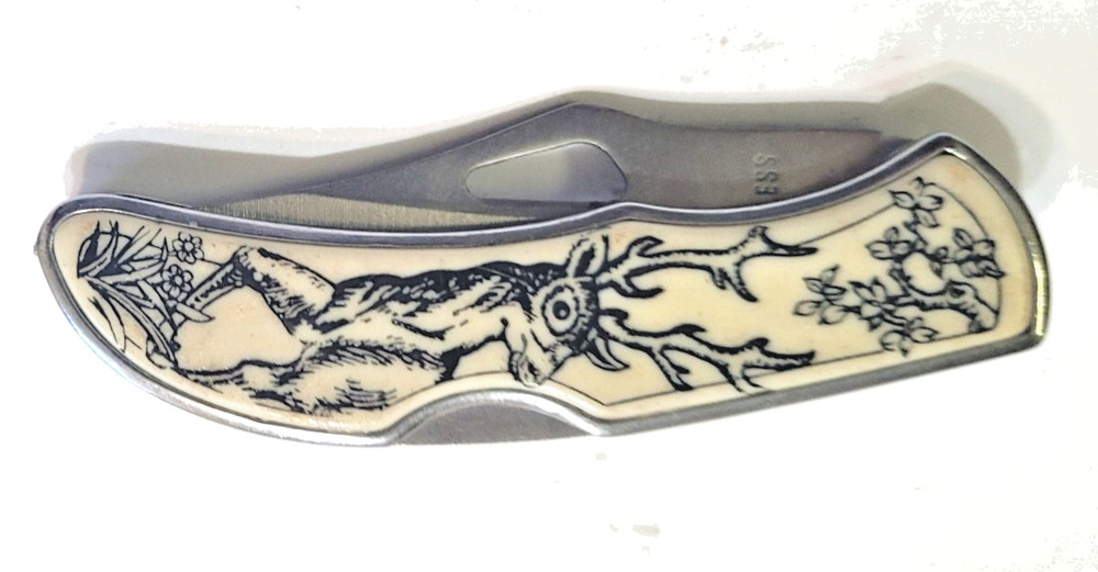 Folding Knife | Classic Lockback Deer Hunter Pocket Knife