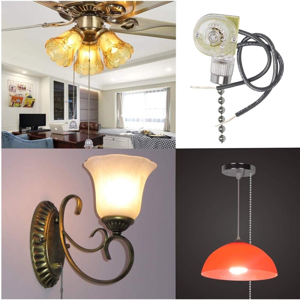 Zing Ear Ceiling Fan Light Switch ONOff Pull Chain, Second Generation ZE109,...