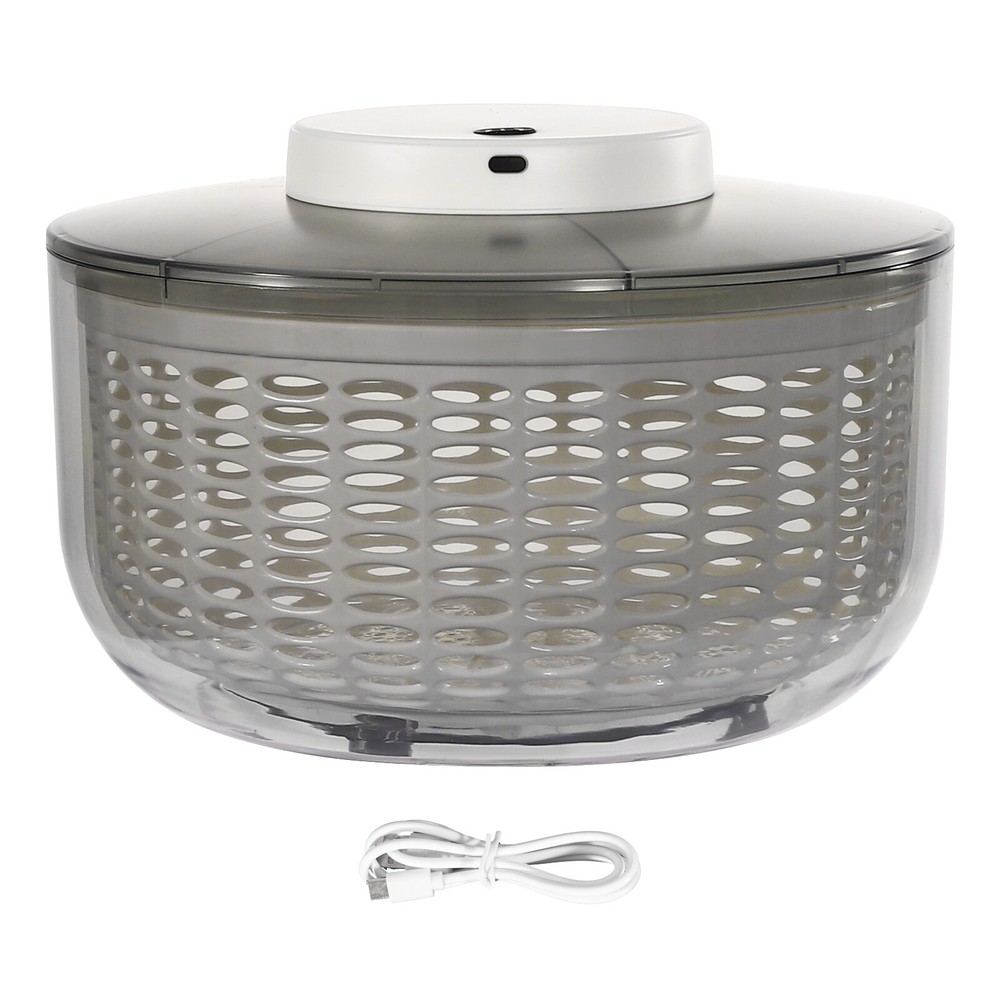 Fruit And Vegetable Cleaning And Drying Machine Electric Salad Rotating Machine