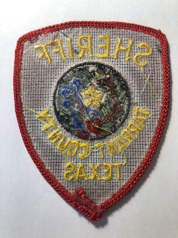 Tarrant County Texas Sheriff Hat Patch ~ Approx 3” Tall